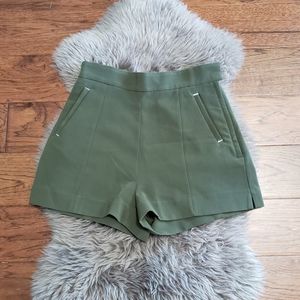 H&M Size 4 Olive Dress Shorts
